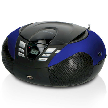 SCD-37 USBBLUE Scd-37 usb blue portable fm radio cd and usb player blue Product foto